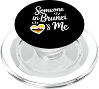 Alguien En Brunei Soy Yo Bandera De Brunei Corazón Amor PopSockets PopGrip para MagSafe