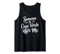 Alguien En Cabo Verde Me Ama Corazón Bandera Amor Camiseta sin Mangas