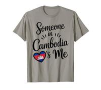 Alguien En Camboya Me Ama La Bandera del Corazón Camiseta