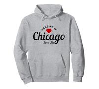 Alguien en Chicago, Illinois, me ama, Pride Vintage Sudadera con Capucha