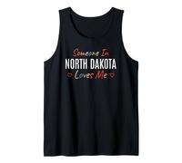 Alguien en Dakota del Norte me ama América EE.UU. Vintage Camiseta sin Mangas