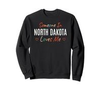 Alguien en Dakota del Norte me ama América EE.UU. Vintage Sudadera