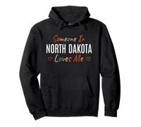 Alguien en Dakota del Norte me ama América EE.UU. Vintage Sudadera con Capucha