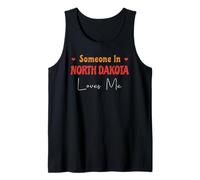 Alguien en Dakota del Norte me ama América Estados Unidos Estado Camiseta sin Mangas