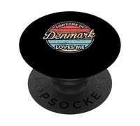 Alguien en Dinamarca me ama Orgulloso danés PopSockets PopGrip Adhesivo