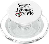 Alguien En El Líbano Me Ama Bandera Libanesa PopSockets PopGrip para MagSafe