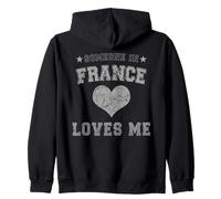 Alguien en Francia me ama Francés Sudadera con Capucha