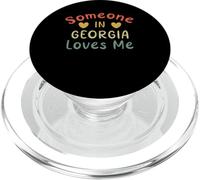 Alguien en Georgia Me ama Retro USA State US PopSockets PopGrip para MagSafe