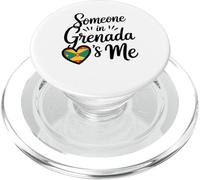 Alguien En Granada Me Ama Corazón Bandera del Caribe PopSockets PopGrip para MagSafe