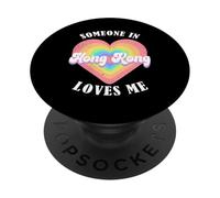 Alguien en Hong Kong me ama Orgulloso Hong Konger Hong Kong PopSockets PopGrip Adhesivo