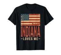 Alguien en Indiana me ama Bandera de EE. UU Camiseta