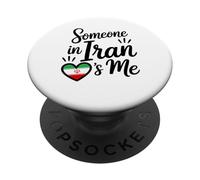 Alguien En Irán Soy Yo Corazón Bandera Amor Familia PopSockets PopGrip Adhesivo