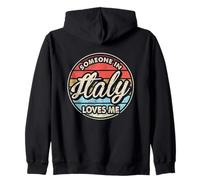 Alguien en Italia me ama Orgulloso Italiano Sudadera con Capucha