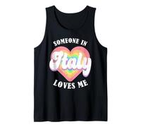 Alguien En Italia Me Quiere Orgulloso Italiano Italia Camiseta sin Mangas