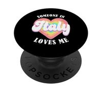 Alguien En Italia Me Quiere Orgulloso Italiano Italia PopSockets PopGrip Adhesivo
