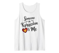 Alguien En Kirguistán Me Ama La Bandera del Corazón Camiseta sin Mangas