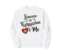 Alguien En Kirguistán Me Ama La Bandera del Corazón Sudadera