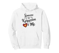 Alguien En Kirguistán Me Ama La Bandera del Corazón Sudadera con Capucha