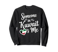 Alguien En Kuwait Me Ama Bandera Corazón Amor Sudadera