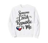 Alguien En La República Checa Me Ama La Bandera del Corazón Sudadera