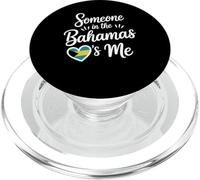 Alguien En Las Bahamas Me Ama La Bandera del Corazón PopSockets PopGrip para MagSafe