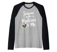 Alguien En Las Maldivas Soy Yo, Amante De Los Viajes Camiseta Manga Raglan