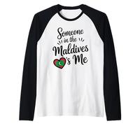 Alguien En Las Maldivas Soy Yo Corazón De Amor Romántico Camiseta Manga Raglan