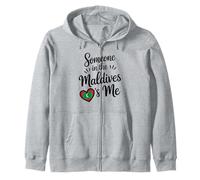Alguien En Las Maldivas Soy Yo Corazón De Amor Romántico Sudadera con Capucha