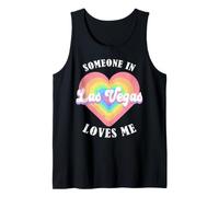 Alguien en Las Vegas me ama City Heart Camiseta sin Mangas