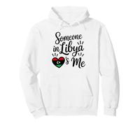 Alguien En Libia Me Ama Corazón De Bandera Libia Sudadera con Capucha