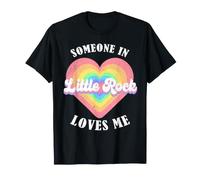 Alguien en Little Rock Me ama City Heart Camiseta
