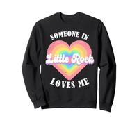 Alguien en Little Rock Me ama City Heart Sudadera