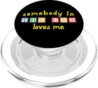 Alguien en los Estados Unidos me ama con Bloques de construcción para niños PopSockets PopGrip para MagSafe