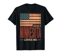 Alguien en Minnesota me ama Bandera de EE. UU Camiseta
