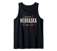 Alguien en Nebraska Me ama América EE.UU. Vintage Camiseta sin Mangas