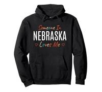 Alguien en Nebraska Me ama América EE.UU. Vintage Sudadera con Capucha
