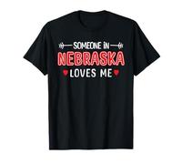 Alguien en Nebraska me ama American Patriotic Camiseta