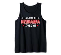 Alguien en Nebraska me ama American Patriotic Camiseta sin Mangas