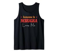Alguien en Nebraska me ama Estados Unidos Estados Unidos Camiseta sin Mangas