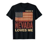 Alguien en Nevada me ama Bandera de EE. UU Camiseta
