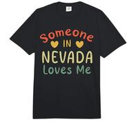 Alguien en Nevada Me ama Retro USA State US Comfort Colors Adult Heavyweight T-Shirt