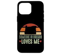 Alguien en Oregon Me ama Retro Vintage State Carcasa para iPhone 16 Pro MAX