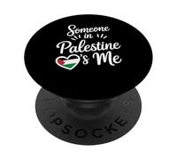 Alguien En Palestina Me Ama Amor A Larga Distancia PopSockets PopGrip Adhesivo