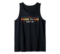 Alguien en Rhode Island me ama American USA Retro Camiseta sin Mangas