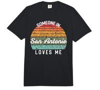 Alguien en San Antonio me ama Estados Unidos Viajes Familiares Comfort Colors Adult Heavyweight T-Shirt