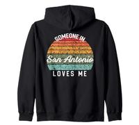 Alguien en San Antonio me ama Estados Unidos Viajes Familiares Sudadera con Capucha