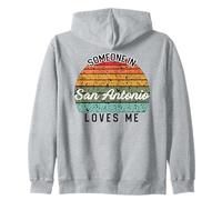 Alguien en San Antonio me ama Estados Unidos Viajes Familiares Sudadera con Capucha