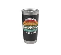 Alguien en San Antonio me ama Estados Unidos Viajes familiares Vaso térmico de acero inoxidable de doble pared