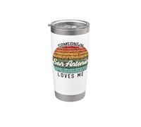 Alguien en San Antonio me ama Estados Unidos Viajes familiares Vaso térmico de acero inoxidable de doble pared