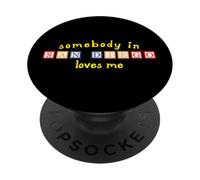 Alguien en San Diego me ama con Bloques de construcción para niños PopSockets PopGrip Adhesivo